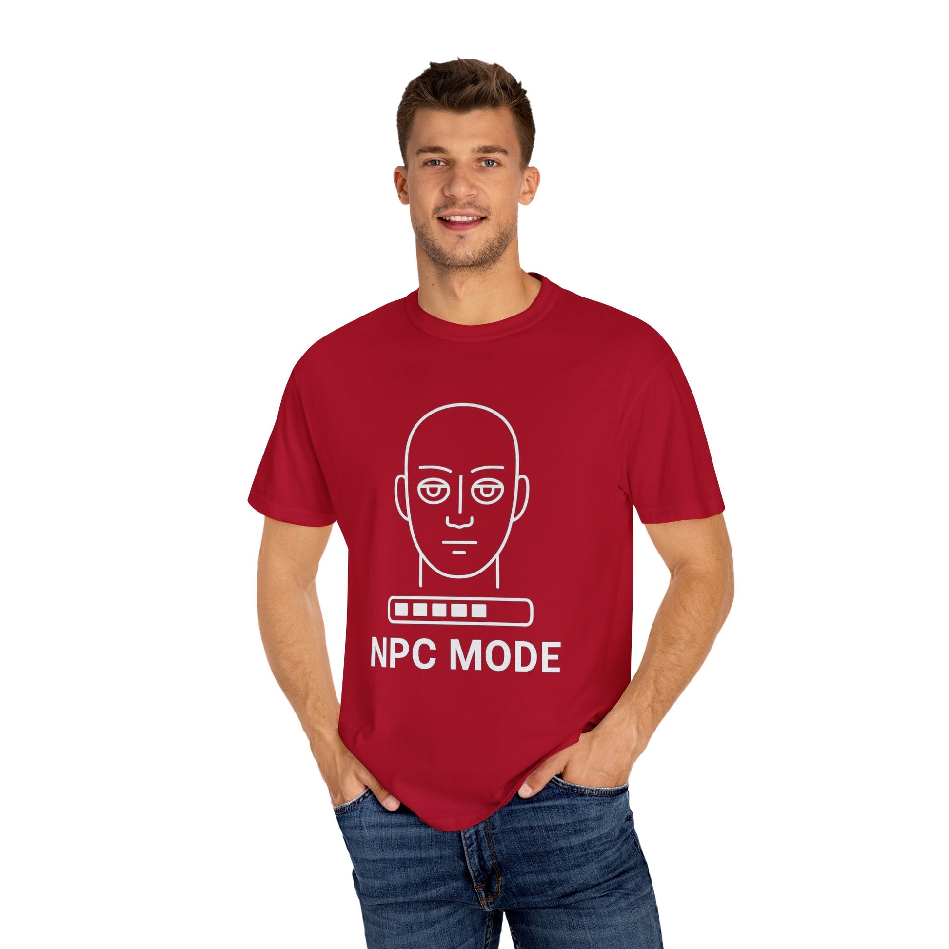 Casual Graphic Tee - NPC Mode T-Shirt, Gamer Apparel, Gift for Gamers, Unisex T-shirt, Unique Game Mode Shirt