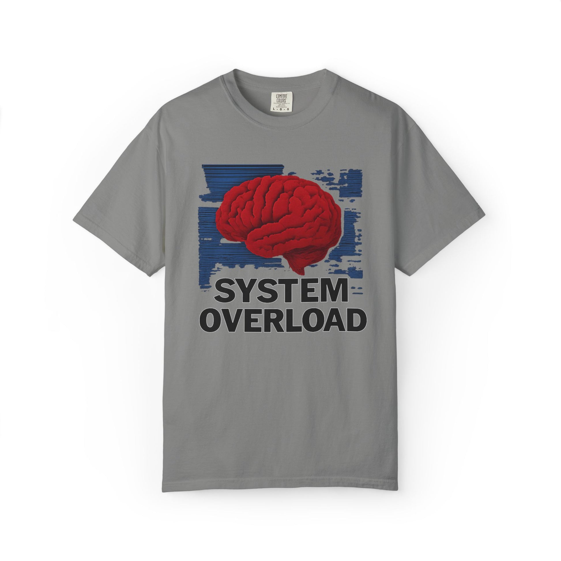 Brain Overload T-Shirt | Graphic Tee for Stress Relief, Casual Wear, Gifts for Mental Health Awareness, Unique Design