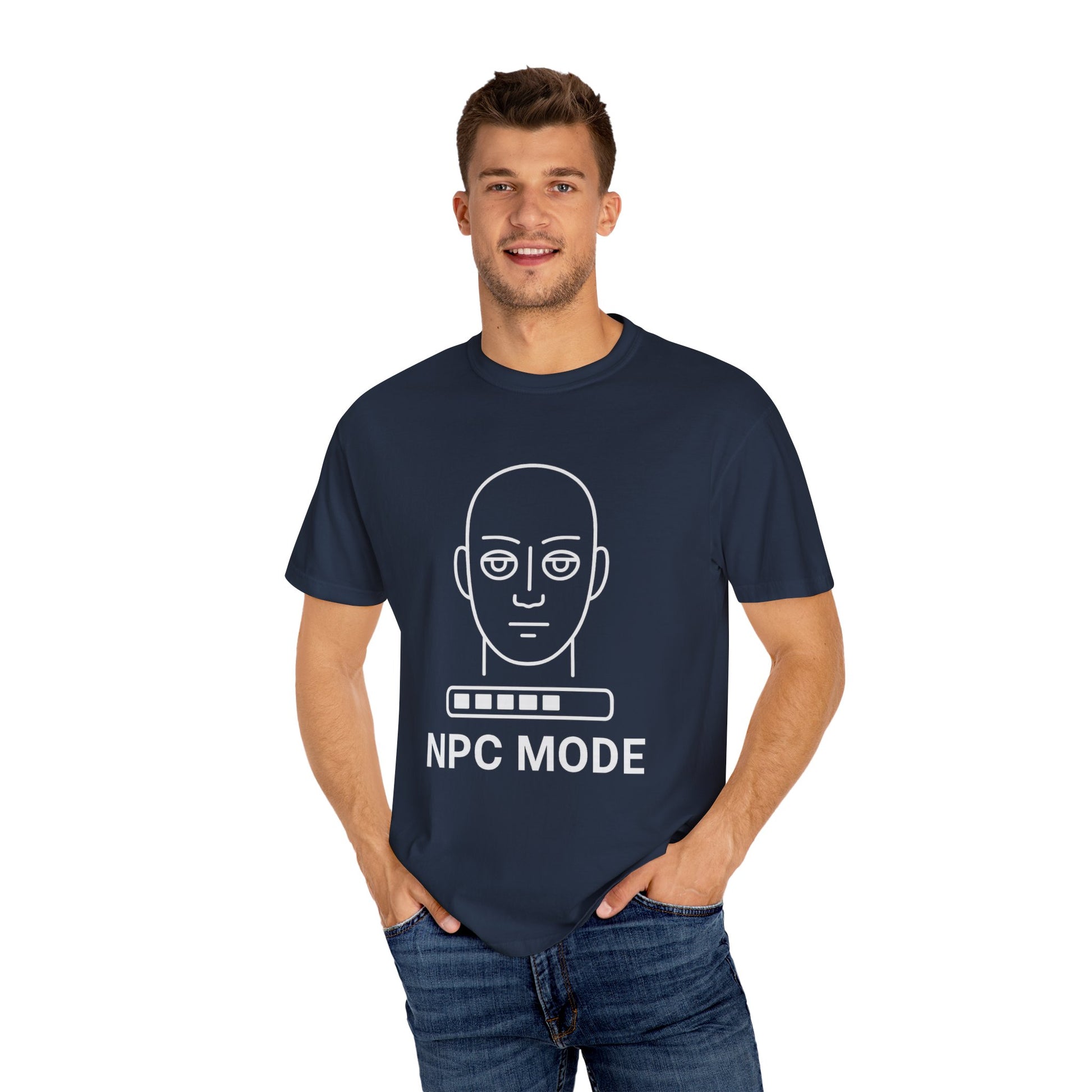 Casual Graphic Tee - NPC Mode T-Shirt, Gamer Apparel, Gift for Gamers, Unisex T-shirt, Unique Game Mode Shirt