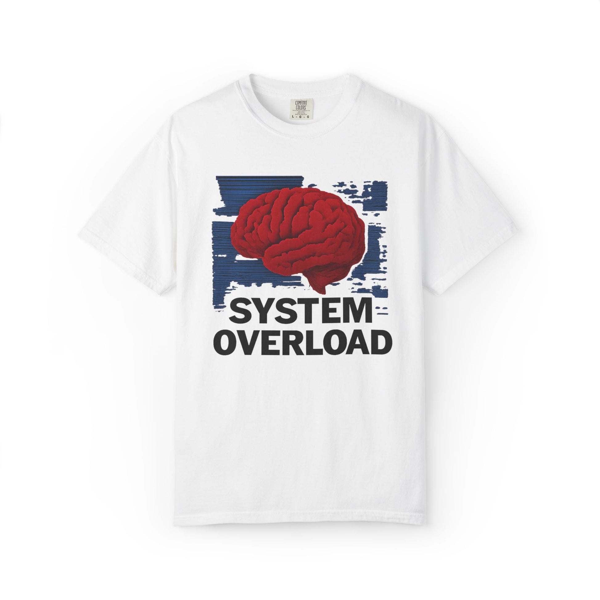 Brain Overload T-Shirt | Graphic Tee for Stress Relief, Casual Wear, Gifts for Mental Health Awareness, Unique Design