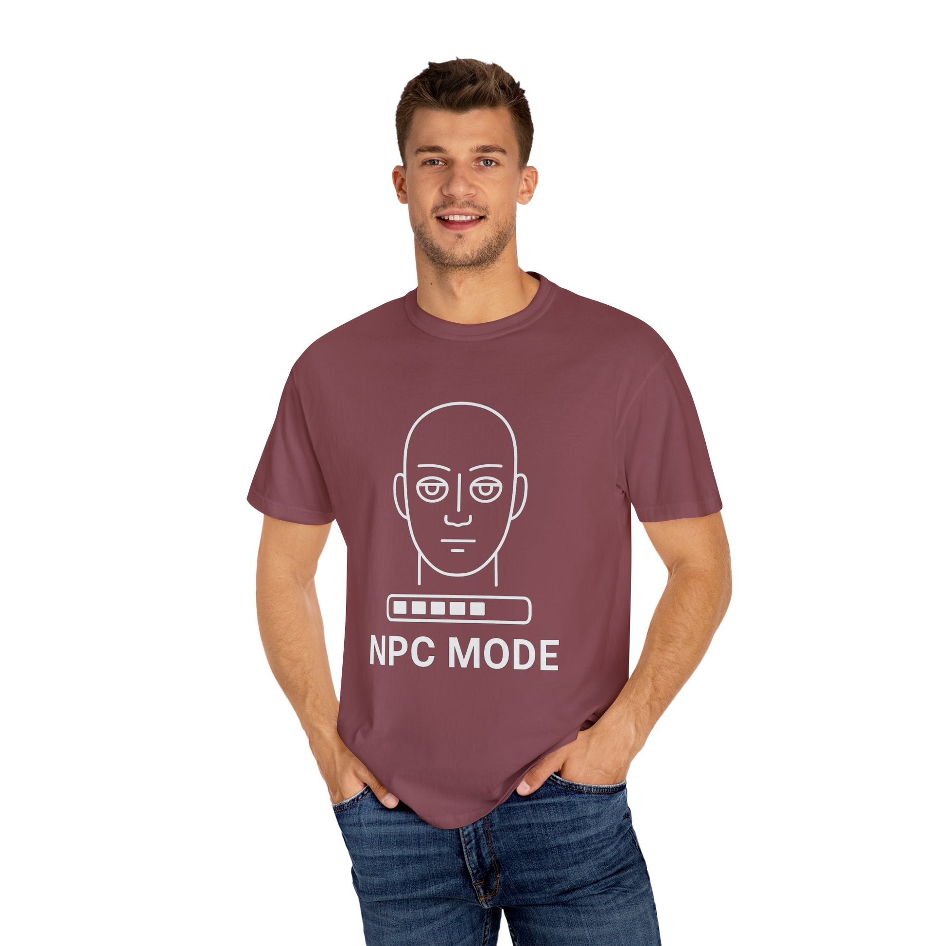 Casual Graphic Tee - NPC Mode T-Shirt, Gamer Apparel, Gift for Gamers, Unisex T-shirt, Unique Game Mode Shirt