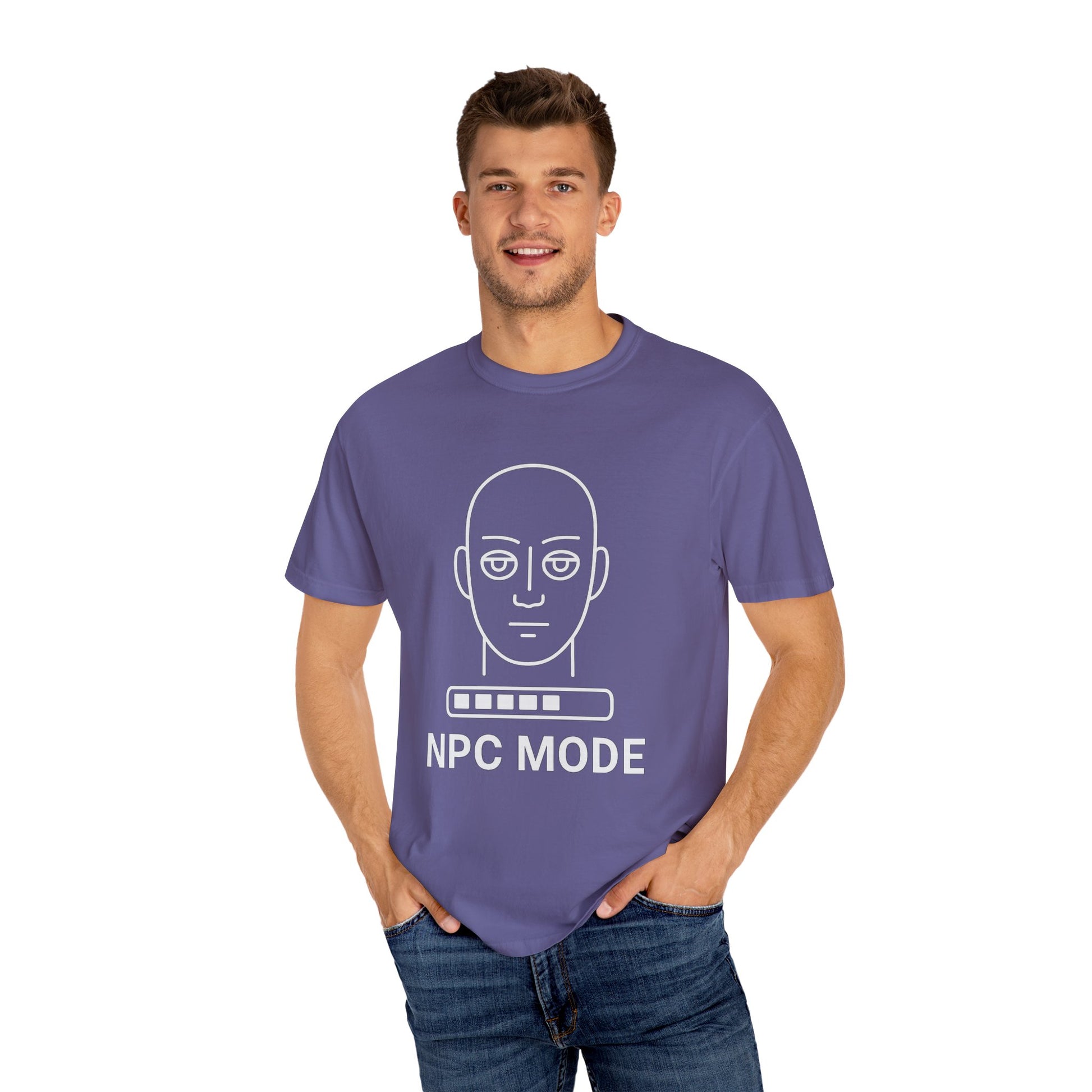 Casual Graphic Tee - NPC Mode T-Shirt, Gamer Apparel, Gift for Gamers, Unisex T-shirt, Unique Game Mode Shirt