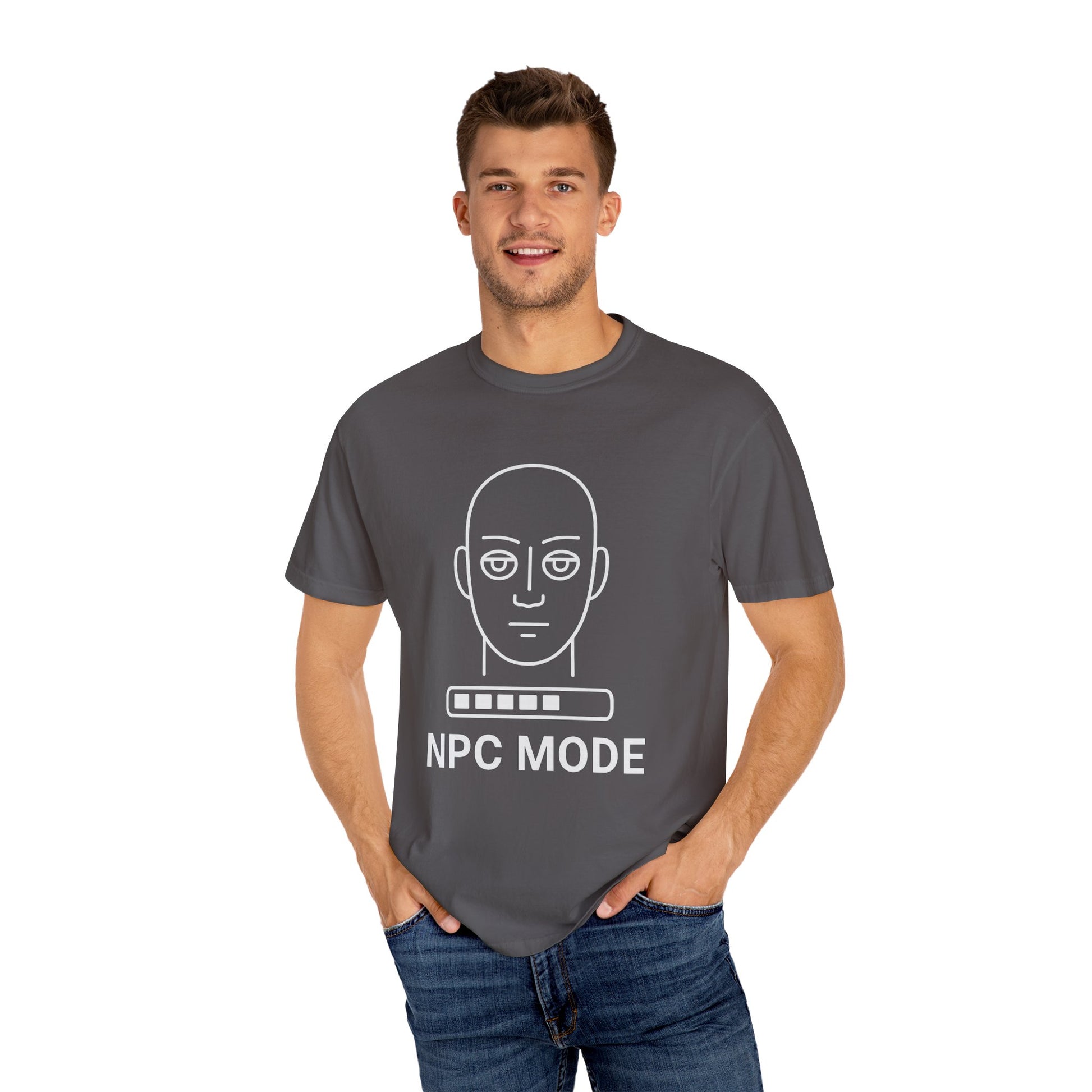 Casual Graphic Tee - NPC Mode T-Shirt, Gamer Apparel, Gift for Gamers, Unisex T-shirt, Unique Game Mode Shirt