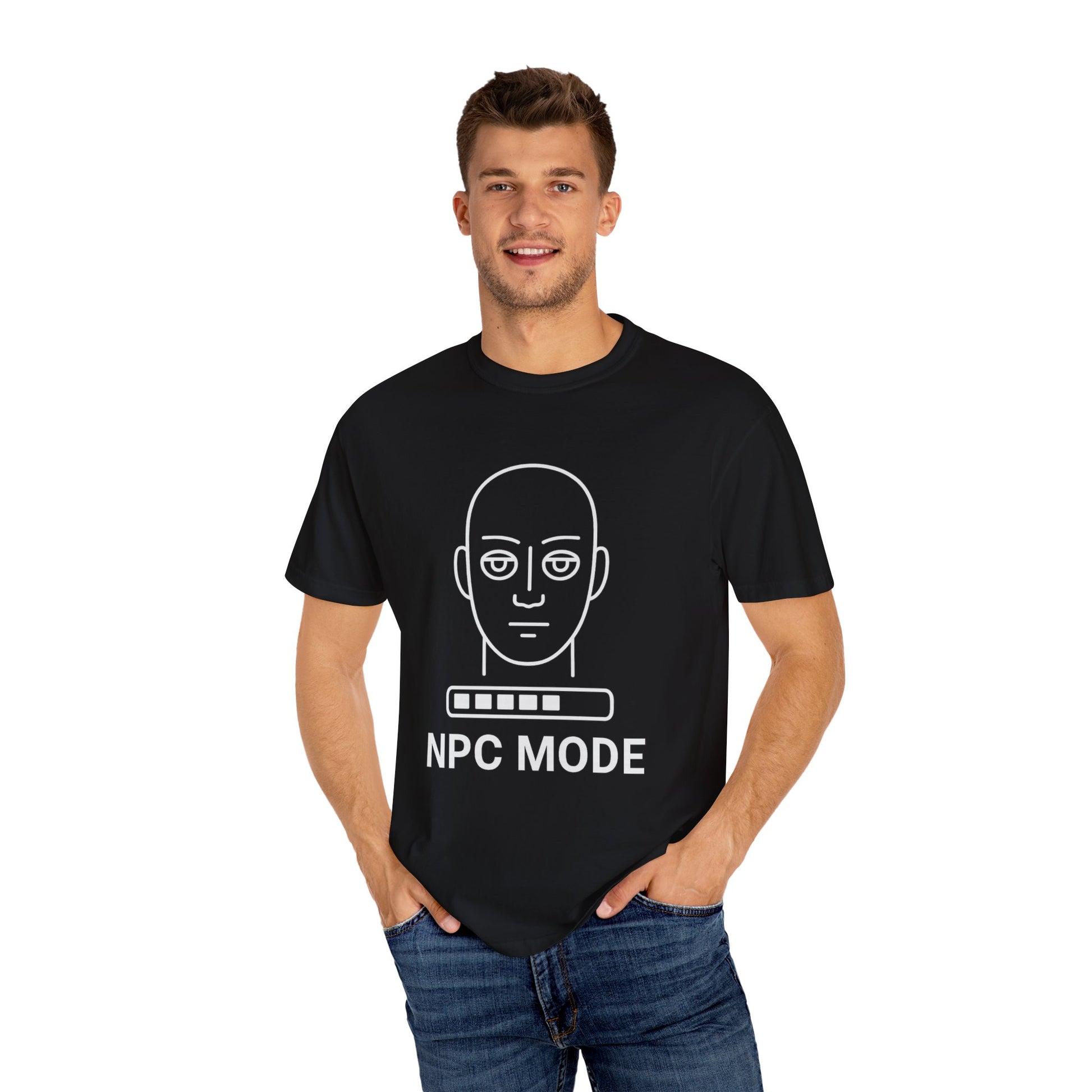 Casual Graphic Tee - NPC Mode T-Shirt, Gamer Apparel, Gift for Gamers, Unisex T-shirt, Unique Game Mode Shirt