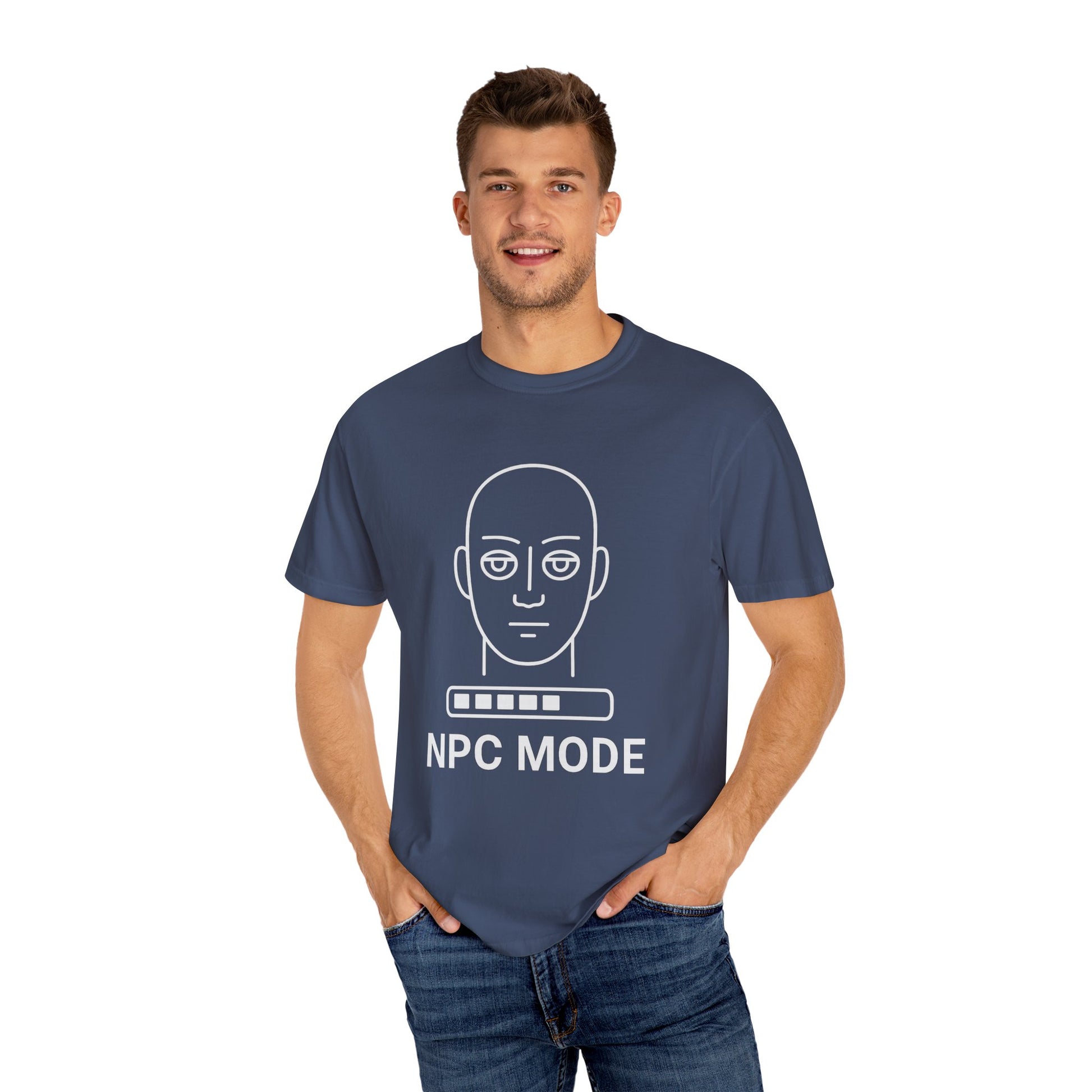 Casual Graphic Tee - NPC Mode T-Shirt, Gamer Apparel, Gift for Gamers, Unisex T-shirt, Unique Game Mode Shirt